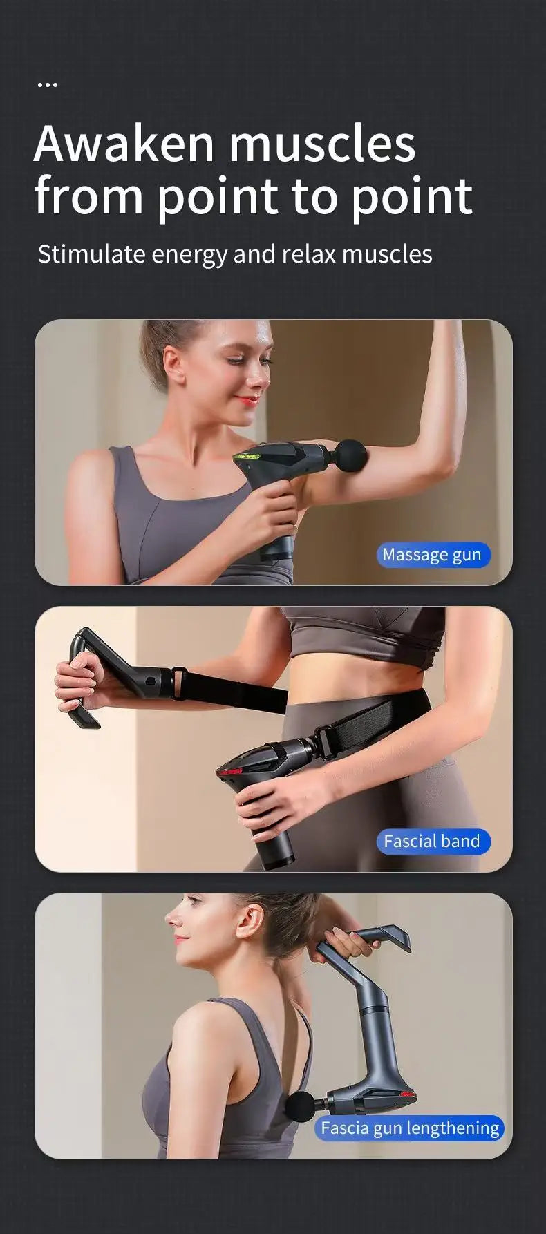 Long Handle Massage Gun