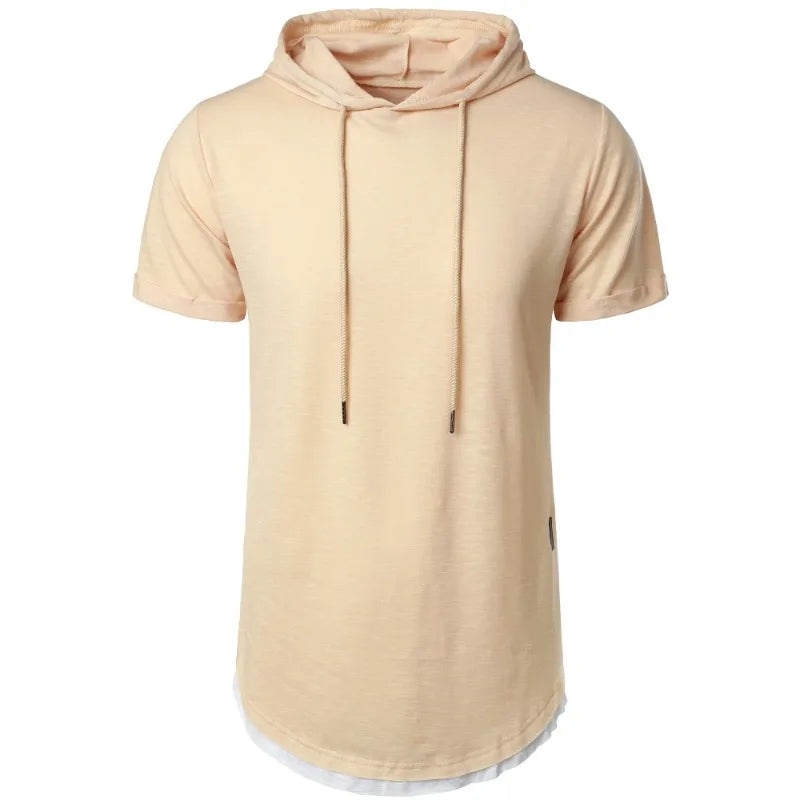 Men Hooded T Shirt