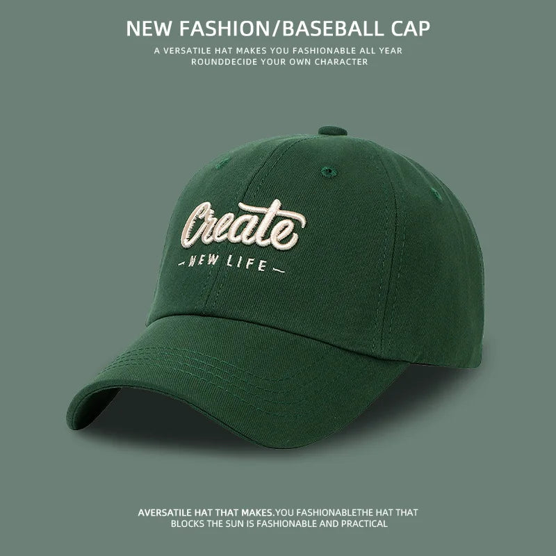 Adjustable baseball cap for men and women sun protection fashion hat