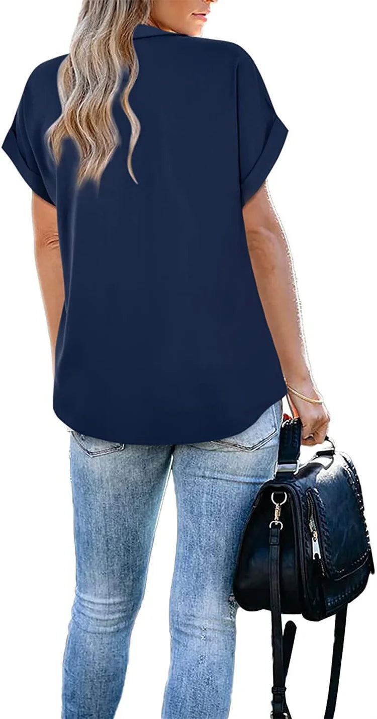 women casual summer blouse shirt
lightweight women summer top
women turn down collar blouse
elegant casual women shirt
breathable summer blouse women
women fashion blouse green
navy blue women casual shirt
trendy women summer blouse
lightweight office blouse women
stylish women casual tops