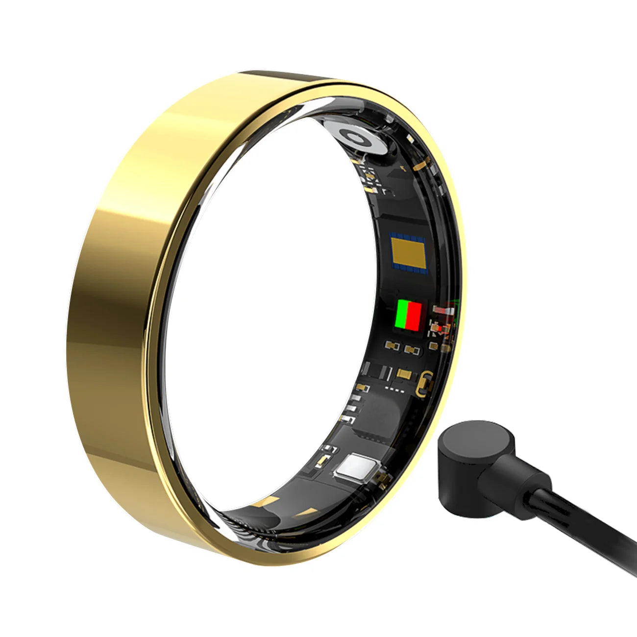 Smart Health Ring with Bluetooth connectivity, fitness tracking, sleep monitoring, waterproof stainless steel design for men and women
