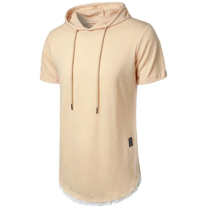Men Hooded T Shirt