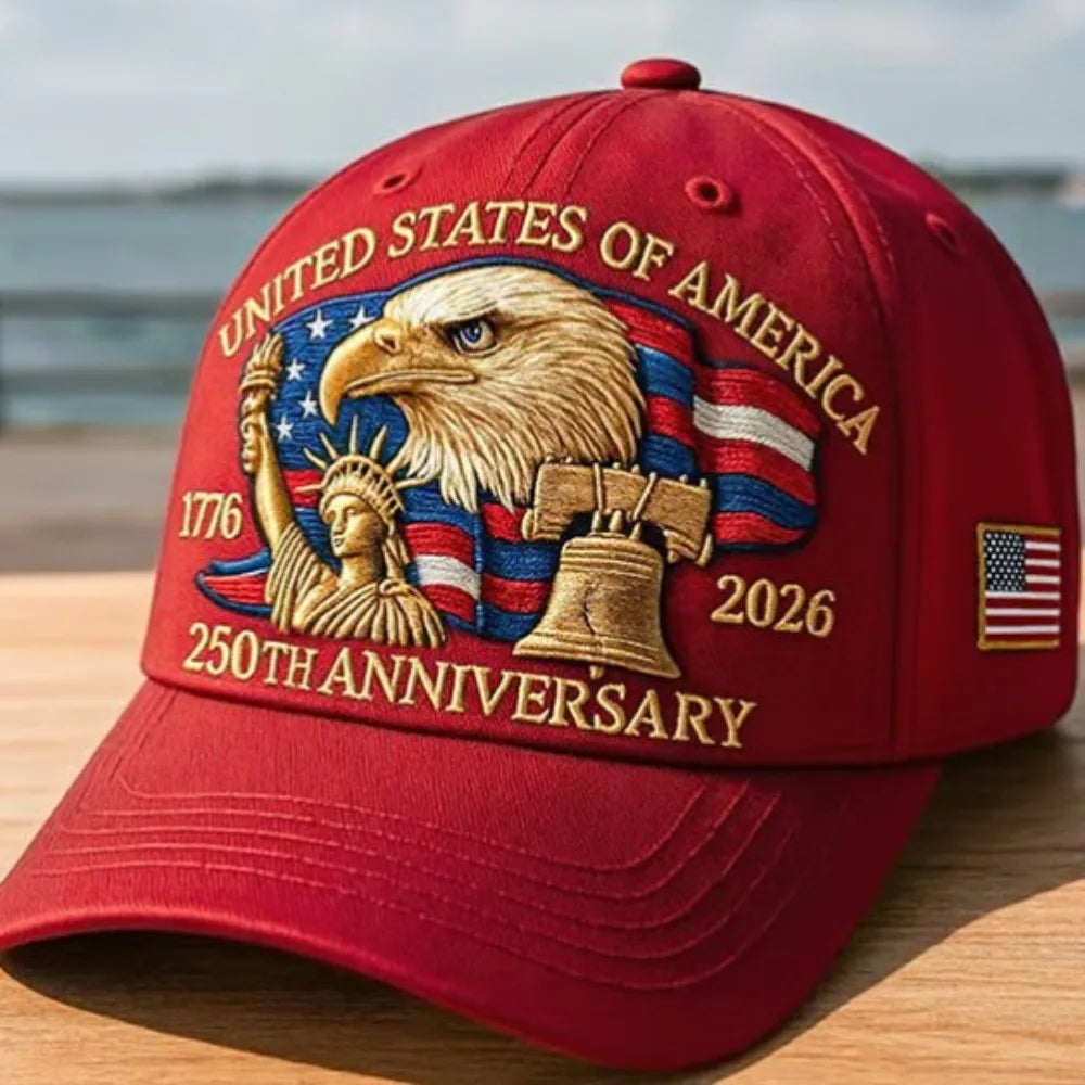 USA eagle embroidered baseball cap adjustable patriotic hat for men and women