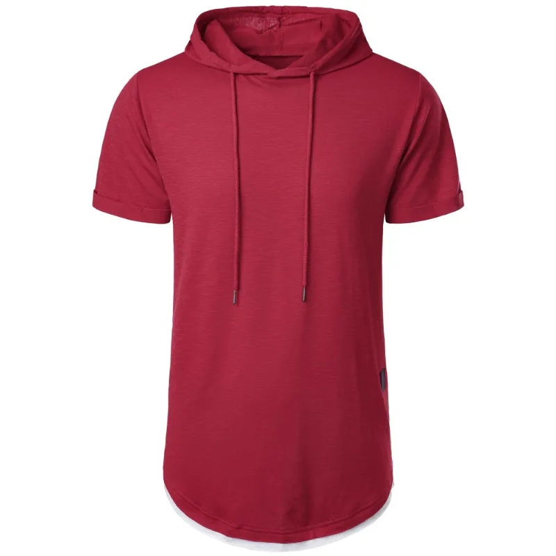 Men Hooded T Shirt