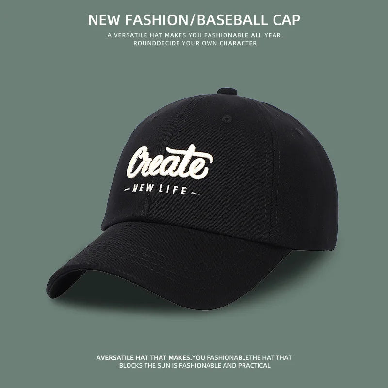 Adjustable baseball cap for men and women sun protection fashion hat