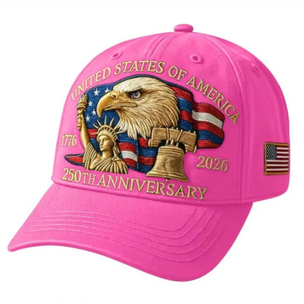 USA eagle embroidered baseball cap adjustable patriotic hat for men and women