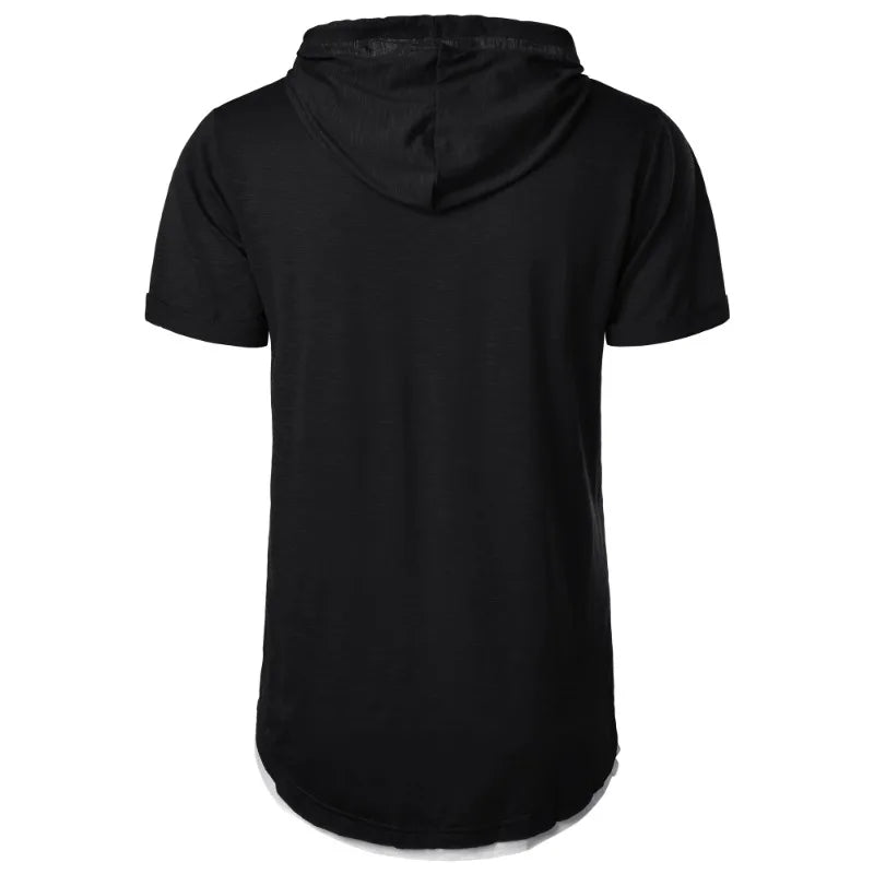 Men Hooded T Shirt