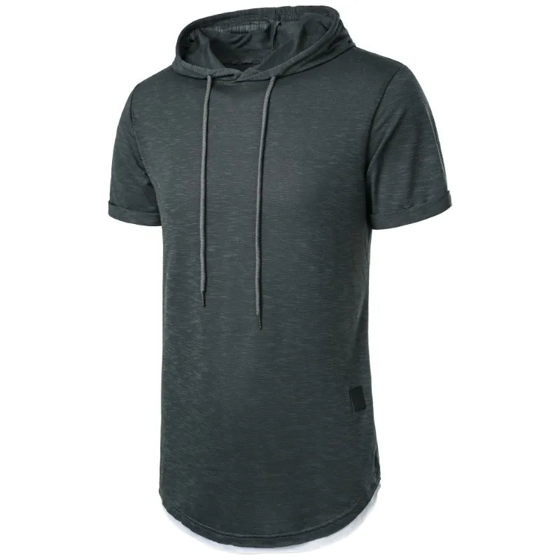 Men Hooded T Shirt