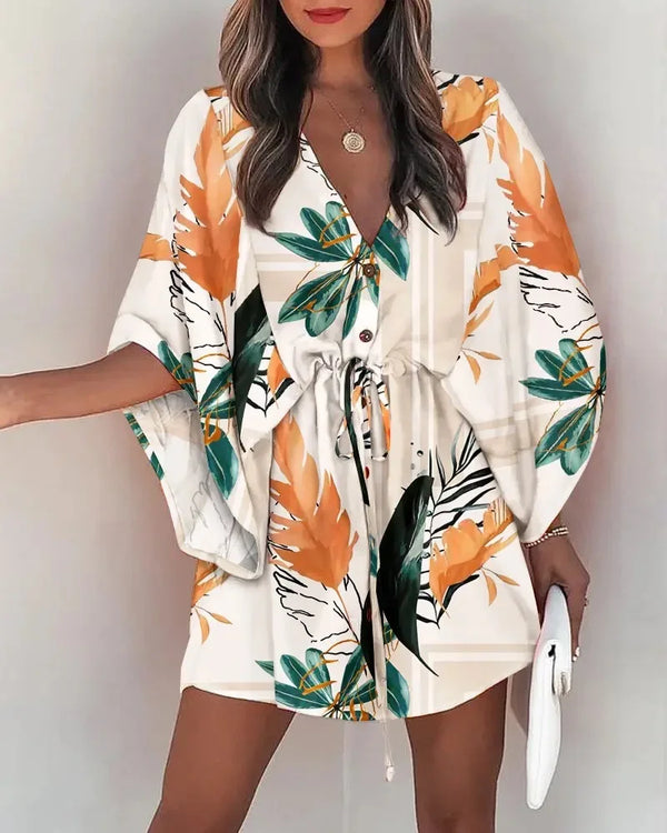 women floral summer dress
casual v neck mini dress women
women loose fit floral dress
stylish summer dress for women
women beach vacation dress
floral print women mini dress
elegant women summer outfit
women bat sleeve dress
lightweight women casual dress
women trendy floral dress
