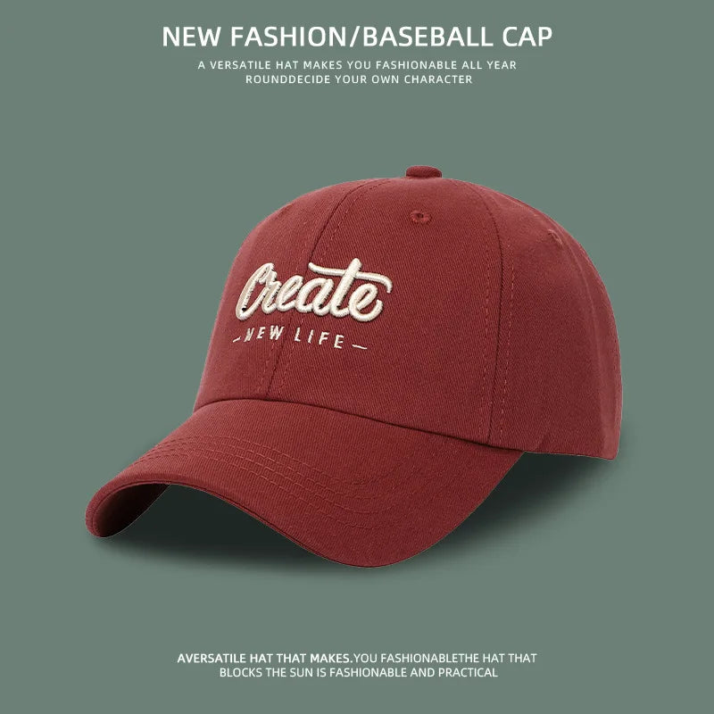 Adjustable baseball cap for men and women sun protection fashion hat