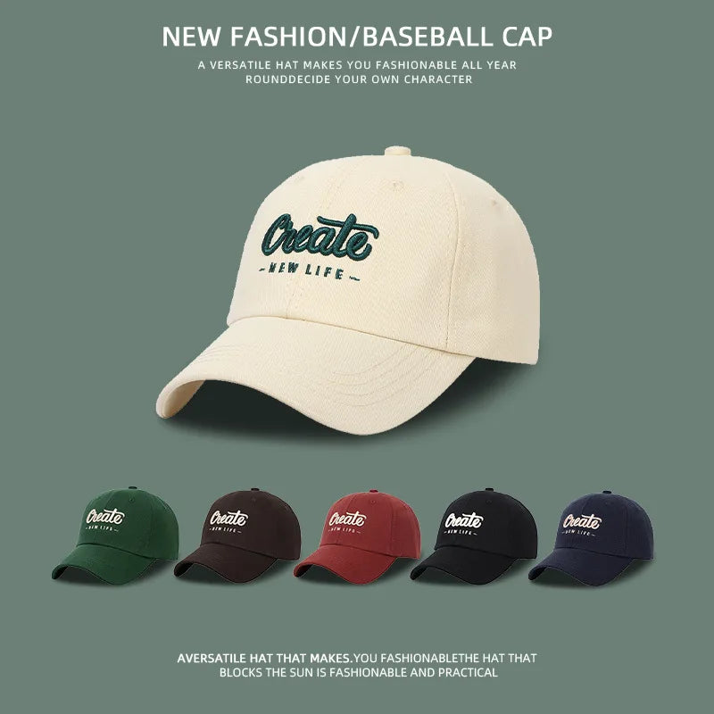 Adjustable baseball cap for men and women sun protection fashion hat