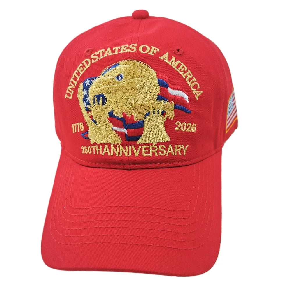 USA eagle embroidered baseball cap adjustable patriotic hat for men and women