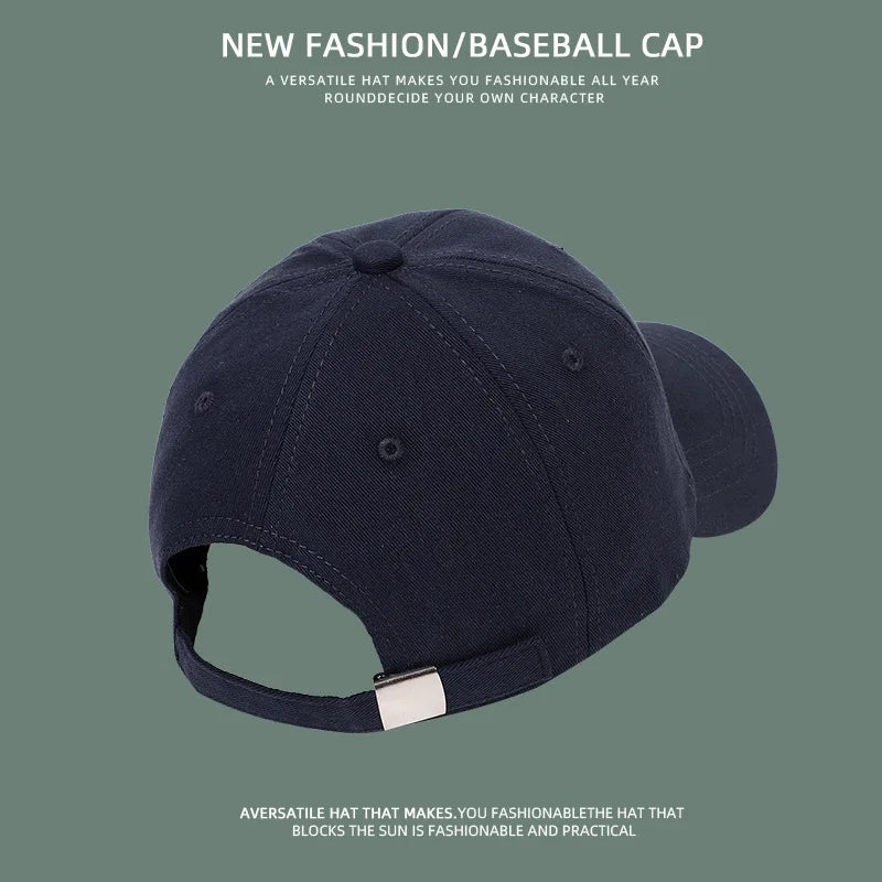 Adjustable baseball cap for men and women sun protection fashion hat