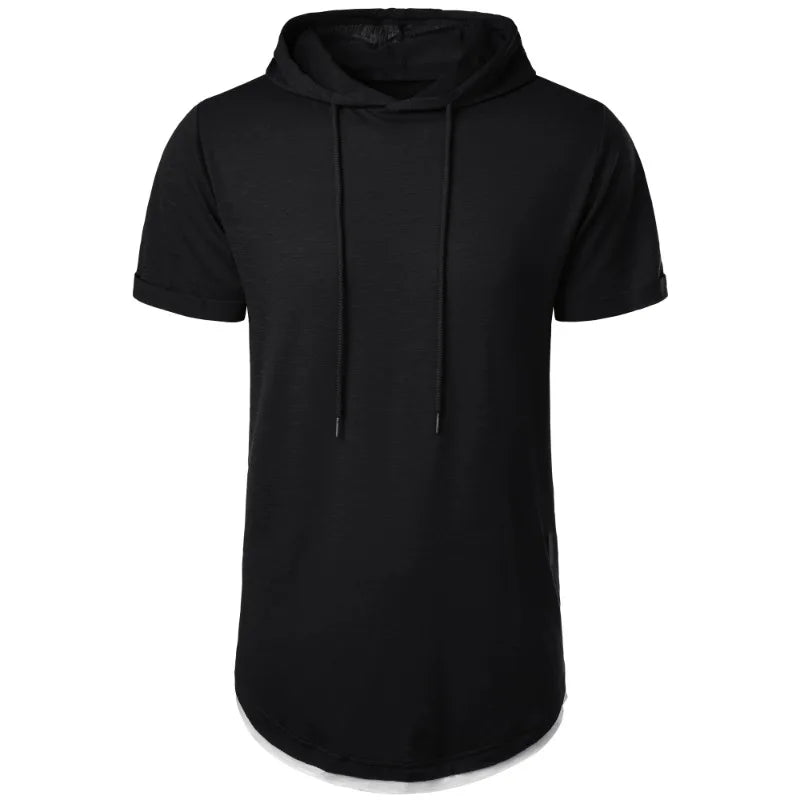 Men Hooded T Shirt