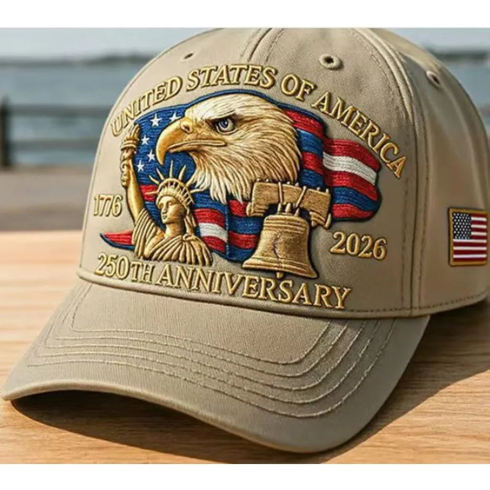 USA eagle embroidered baseball cap adjustable patriotic hat for men and women