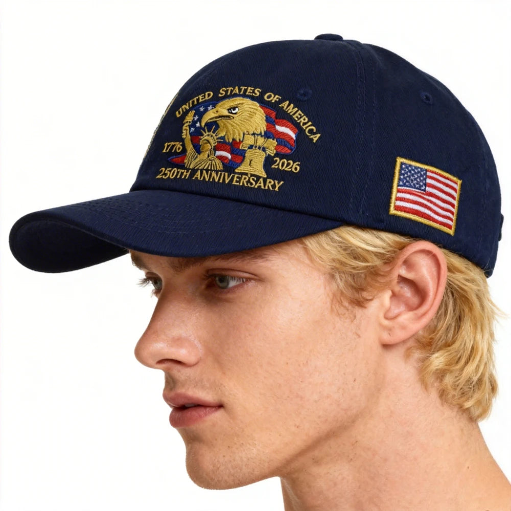 USA eagle embroidered baseball cap adjustable patriotic hat for men and women