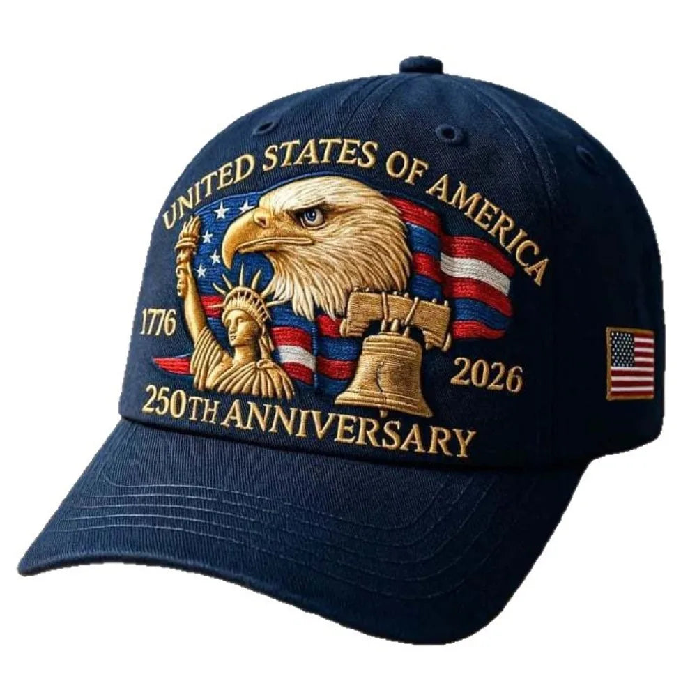 USA eagle embroidered baseball cap adjustable patriotic hat for men and women
