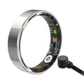 Smart Health Ring with Bluetooth connectivity, fitness tracking, sleep monitoring, waterproof stainless steel design for men and women