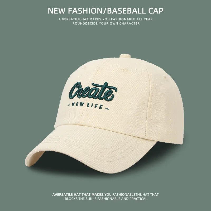 Adjustable baseball cap for men and women sun protection fashion hat