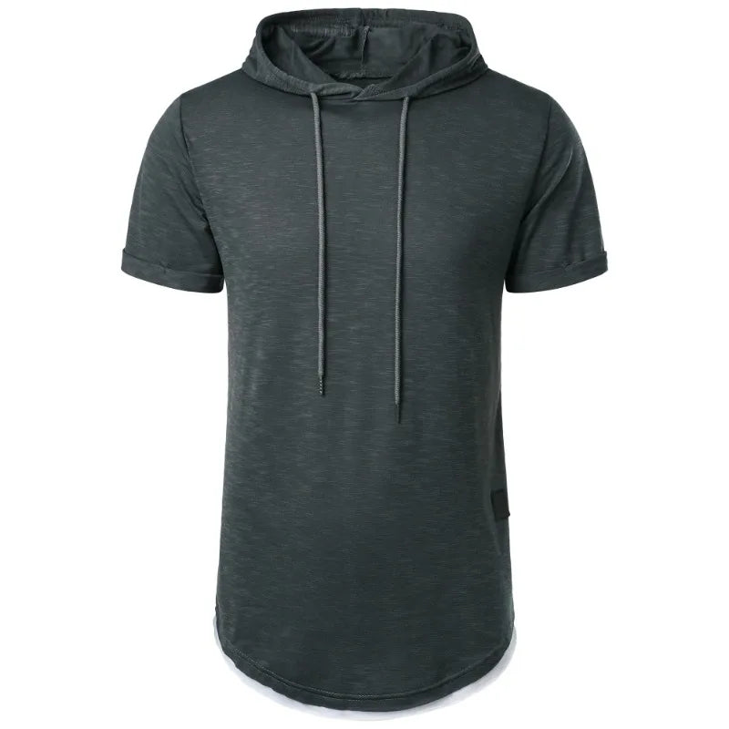Men Hooded T Shirt