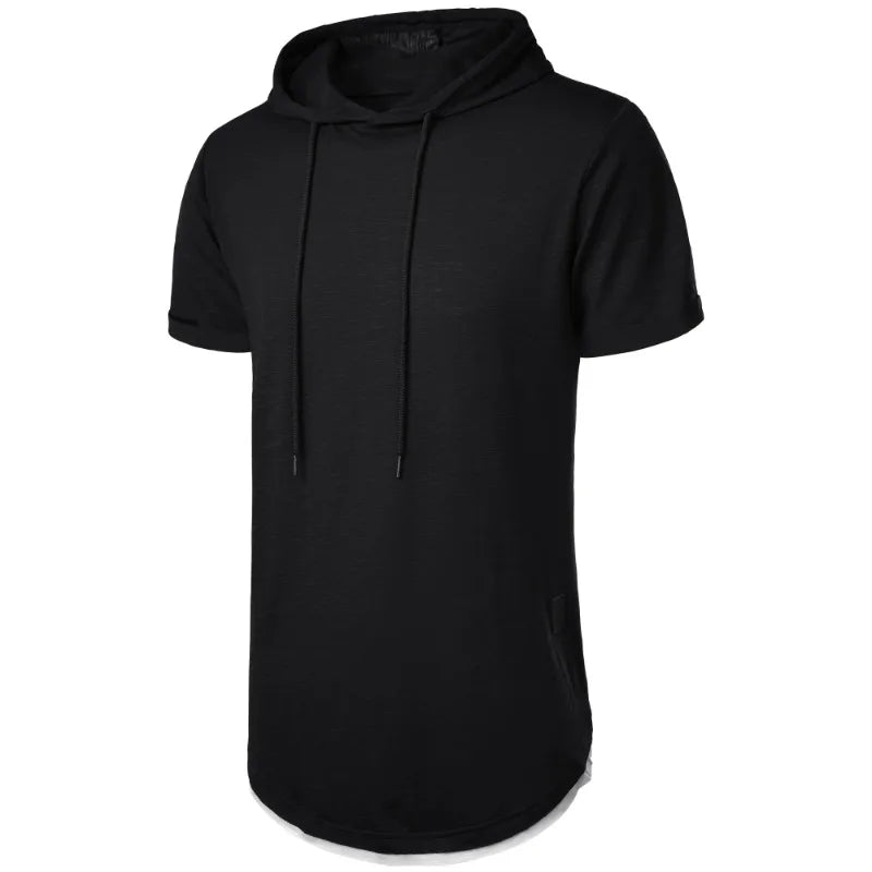 Men Hooded T Shirt