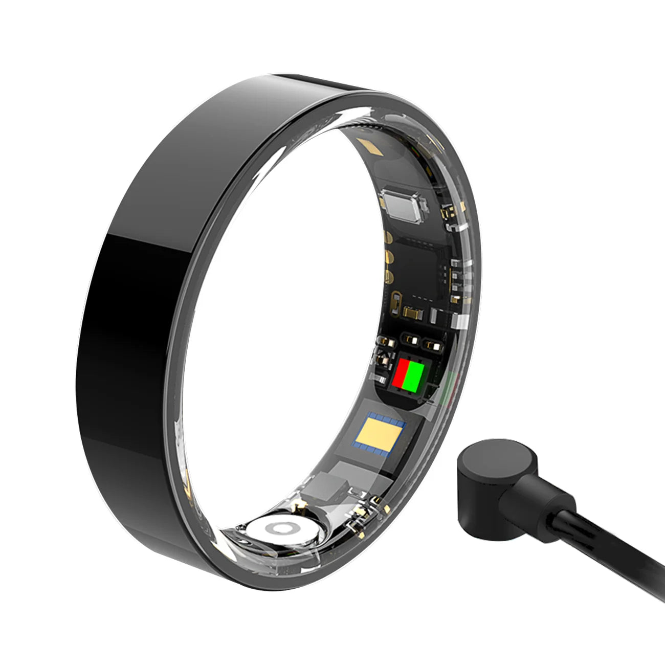 Smart Health Ring with Bluetooth connectivity, fitness tracking, sleep monitoring, waterproof stainless steel design for men and women